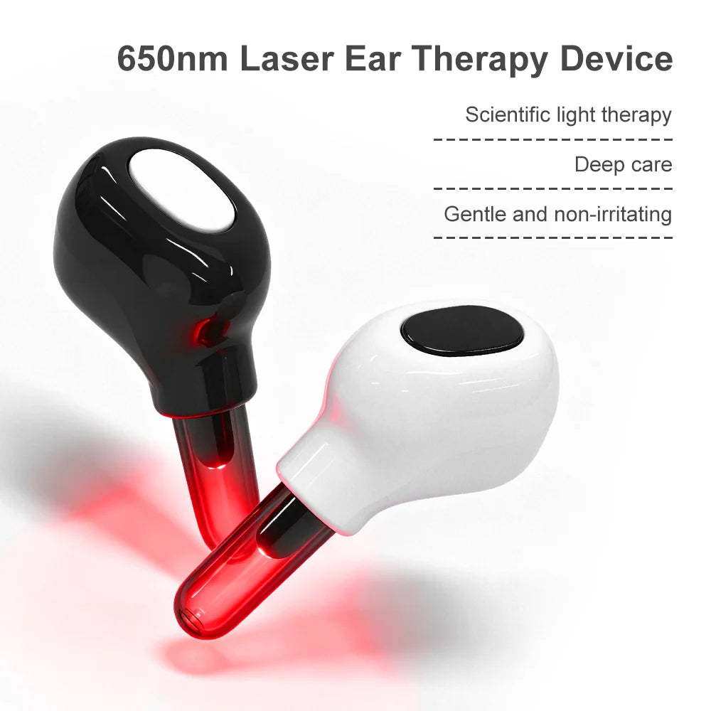 650nm Earplug Otitis Media Ear Laser Red Light Therapy Irradiation Ear Canal Laser Tinnitus Deafness Physiotherapy Meter